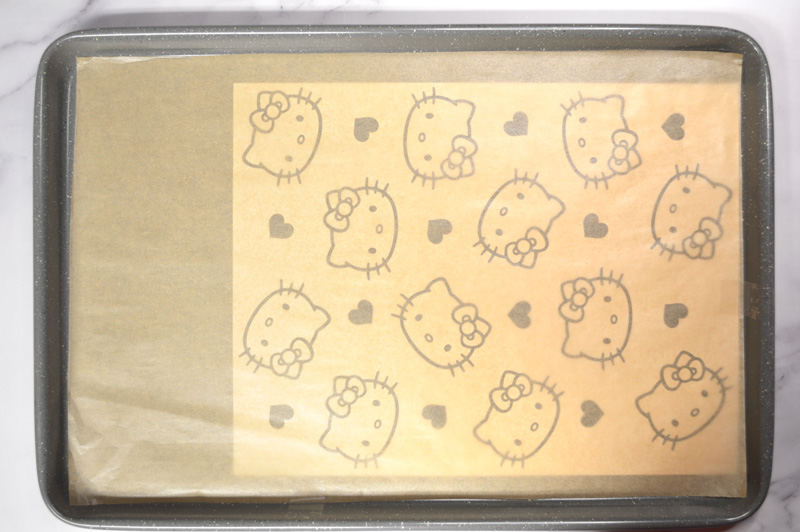 Template for Hello Kitty Cake Roll