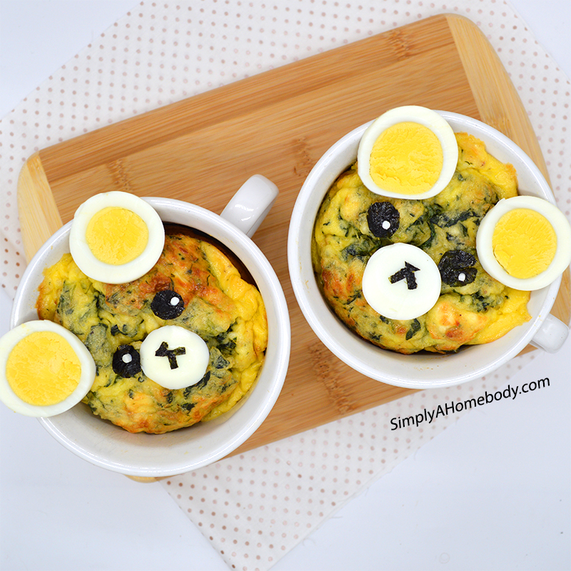 Egg & Cheese soufflé - Decorated