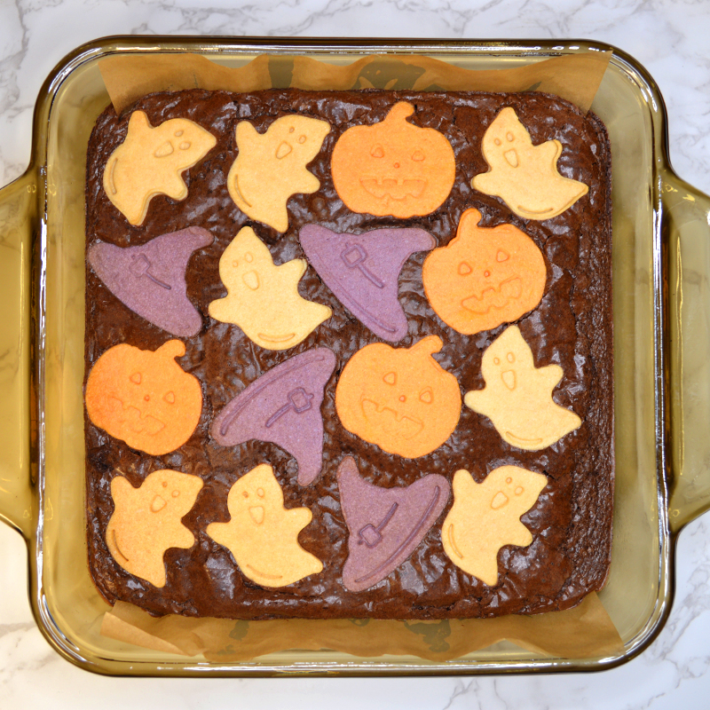 Baked Halloween brownie