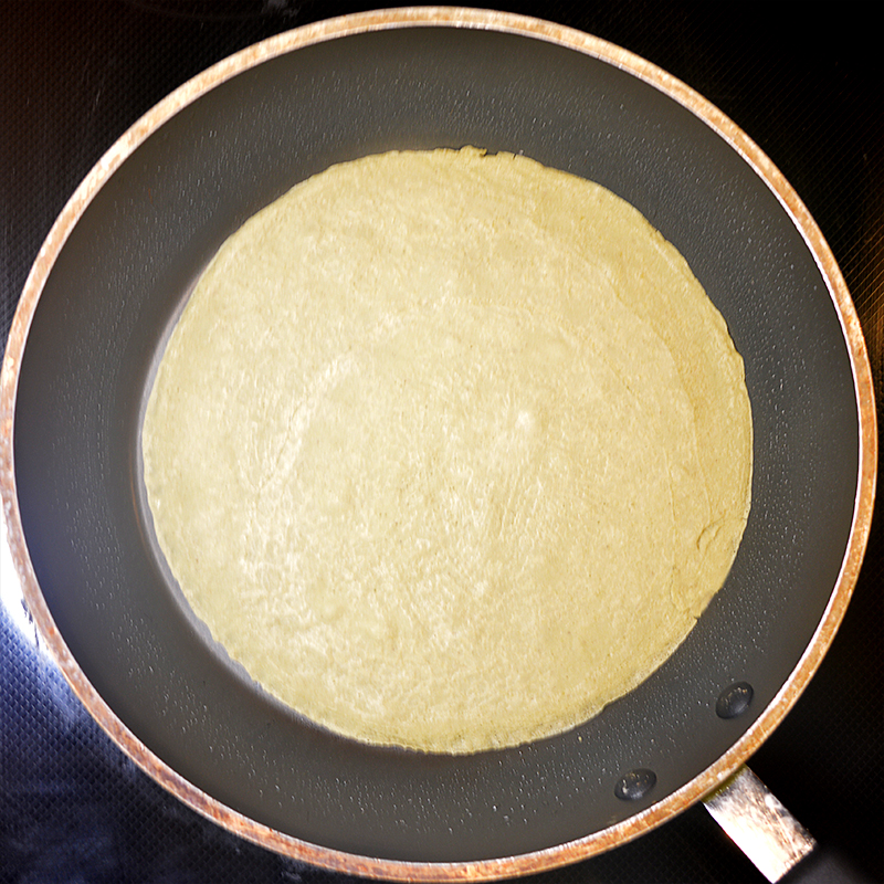 10-inch matcha crepe