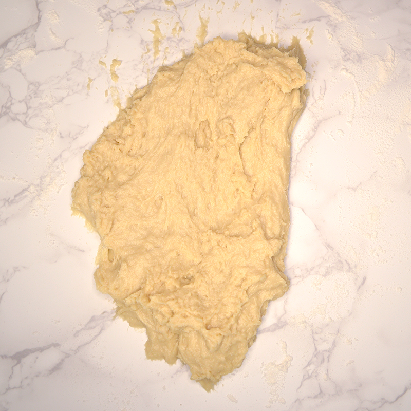 kneading maritozzi dough