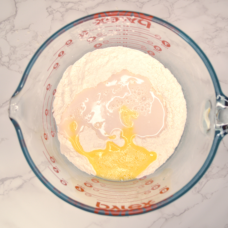add yeast & egg