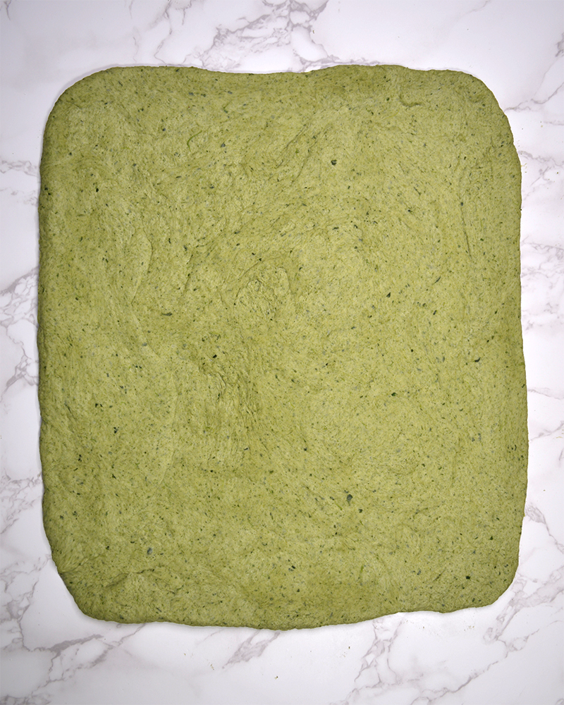 Rolled-out Spinach Dough