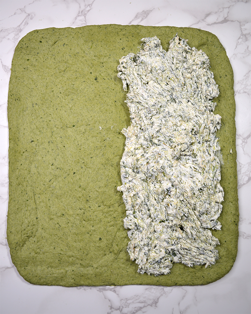 Spinach Dough with stuffing