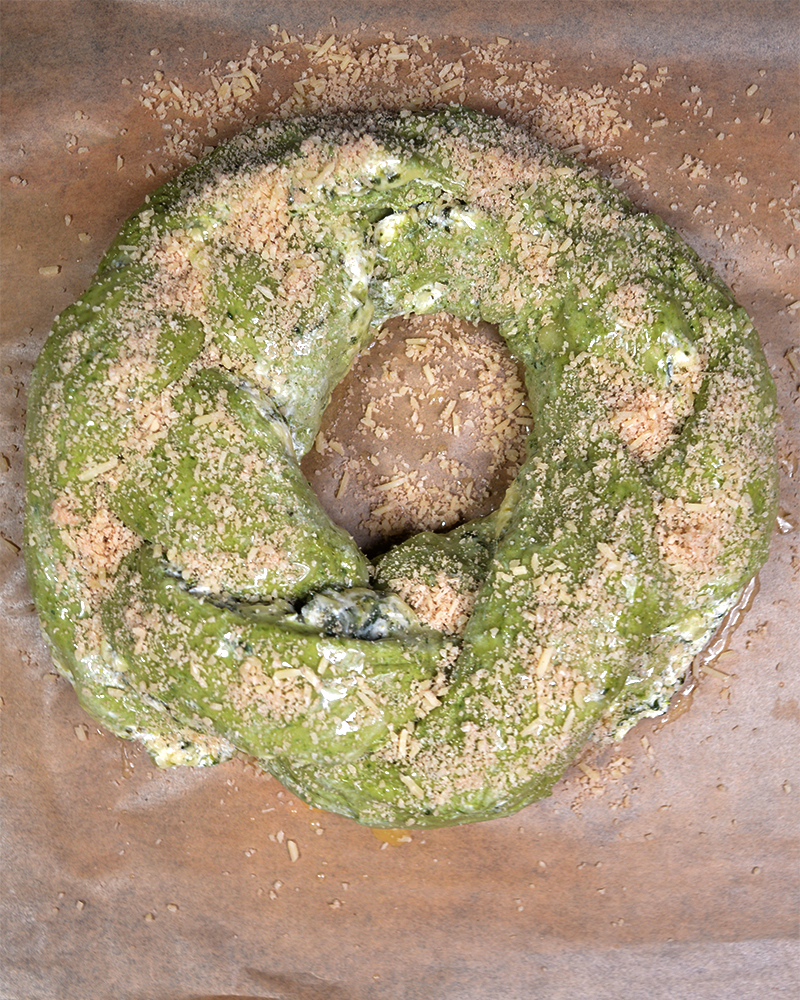 Spinach Dough + Parmesan