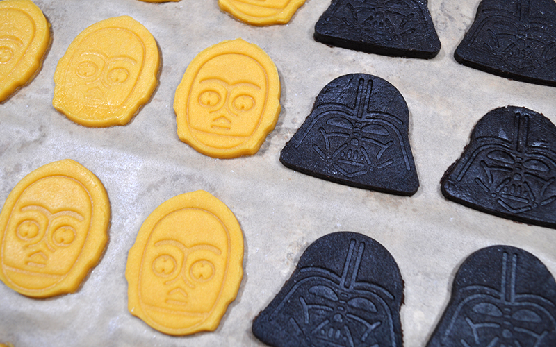 Star Wars Cut-out cookie doughs