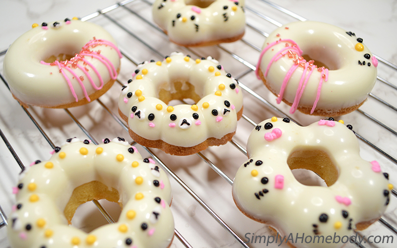 Baked Mochi Donuts - Rilakkuma & Hello Kitty - Simply A Homebody