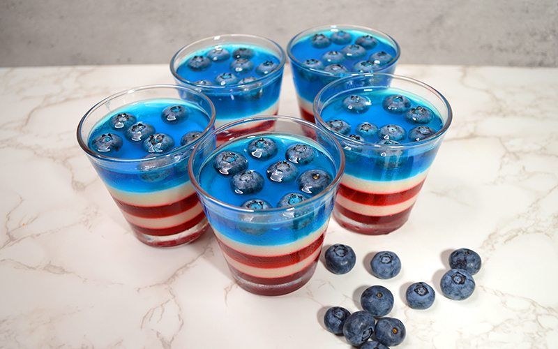 Fourth of July JELL-O Cups - Simply A Homebody