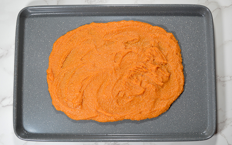 flattened pumpkin truffle dough