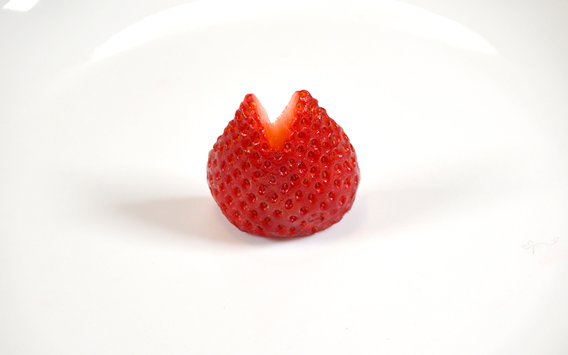 Strawberry in half 2