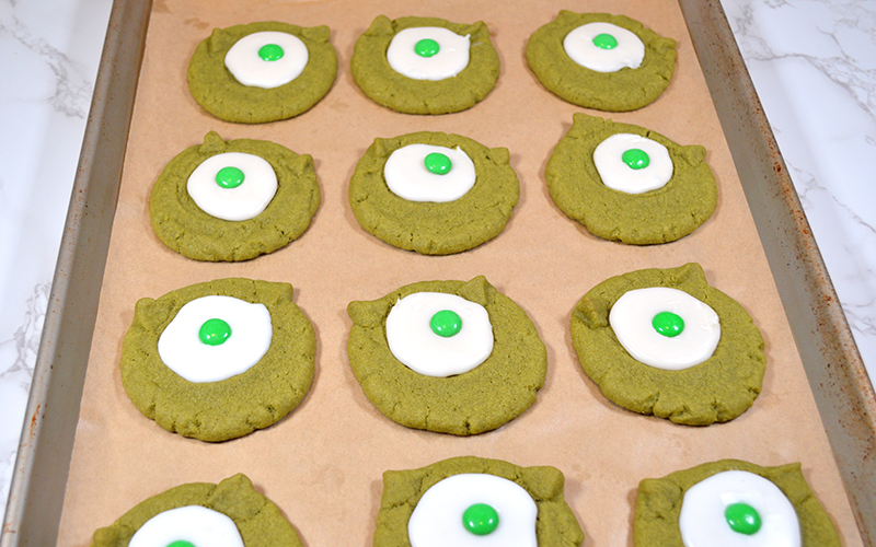 M&M as Mike Wazowski's pupil