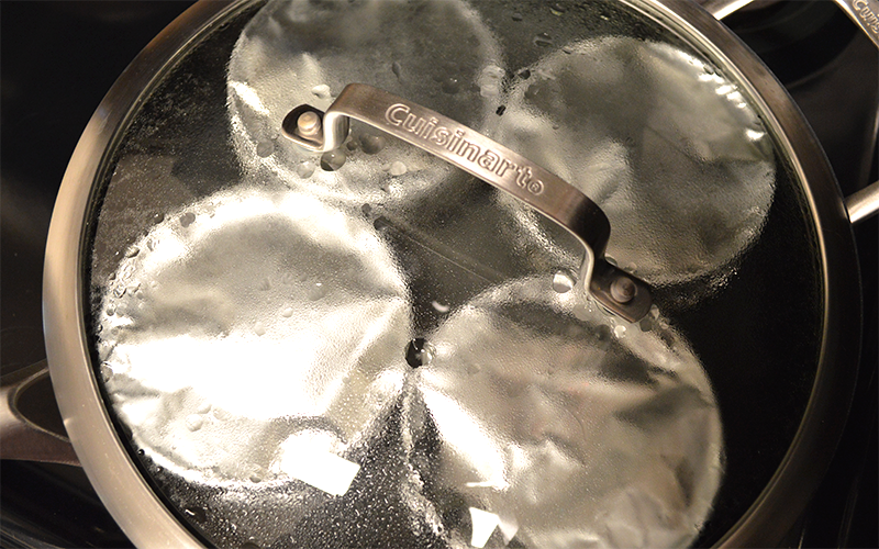 steaming purin