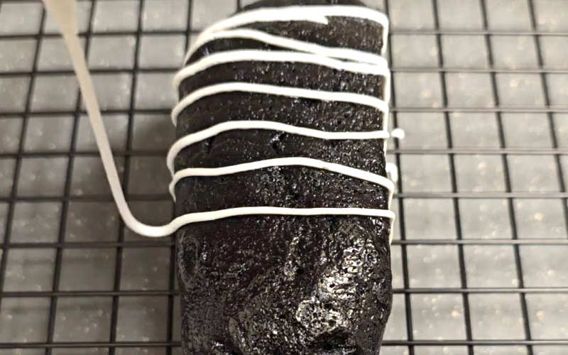 Putting icing on a cake